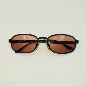 Vintage Brooks Brothers Black Rectangle Sunglasses